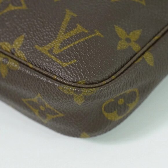 Louis Vuitton Pochette Accessoires M51980 Monogram Canvas Handbag Brown - Picture 3 of 10